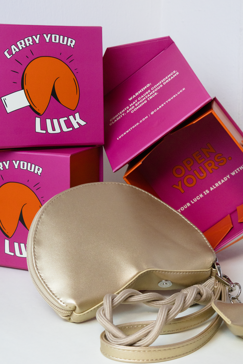 Golden Mini Fortune Bag