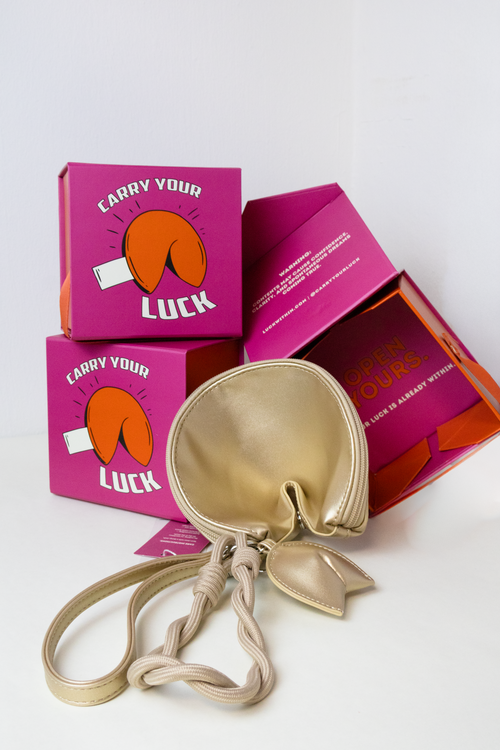 Golden Mini Fortune Bag